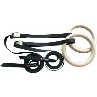 Kółka gimnastyczne drewniane | GYMNASTIC RINGS PS-4048