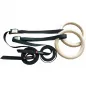 Kółka gimnastyczne drewniane POWER SYSTEM GYMNASTIC RINGS PS-4048