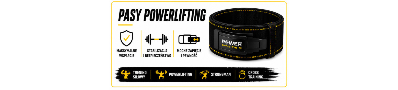 Pasy powerlifting na siłownię | POWER-SYSTEM